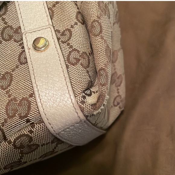 Gucci GG Abbey Canvas Tote Handbag. EC AUTHENTIC - Picture 9 of 11